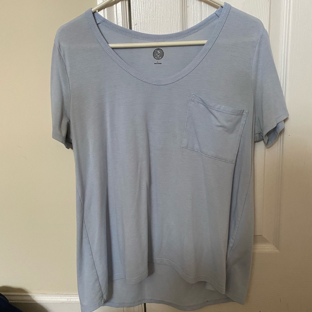 SO blue tee